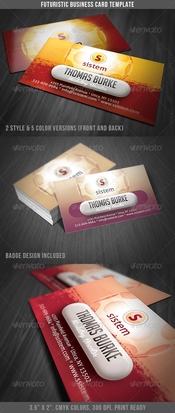 Futuristic & Modern Business Card - Creative Business Cards