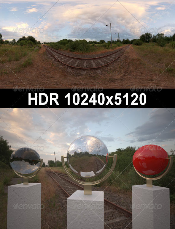 HDR 079 Rail Tracks sIBL - 3DOcean Item for Sale