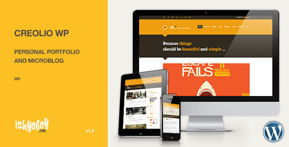 ThemeForest Creolio WP Personal portfolio and microblog 3644512 ThemeForest Creolio WP Personal portfolio and microblog 3644512