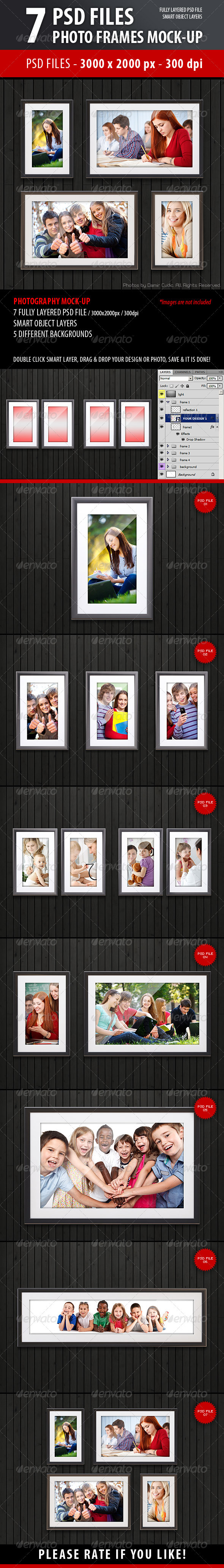 GraphicRiver Photo Frames Mock-Up 3717292 GraphicRiver Photo Frames Mock-Up 3717292