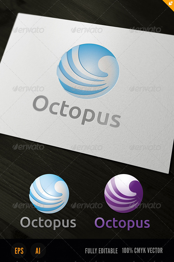 GraphicRiver Octopus Logo 3718127 GraphicRiver Octopus Logo 3718127