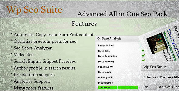 CodeCanyon wp seo suite plugin 3713529 CodeCanyon wp seo suite plugin 3713529
