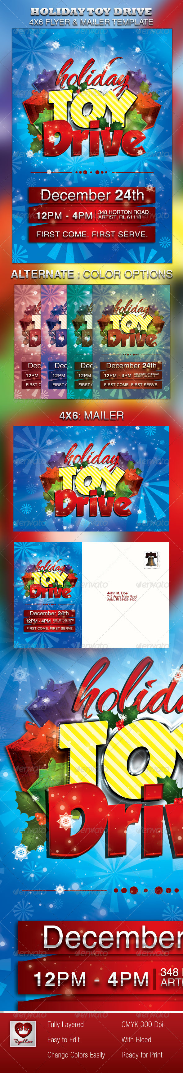 GraphicRiver Holiday Toy Drive Flyer & Mailer 3631474 GraphicRiver Holiday Toy Drive Flyer & Mailer 3631474