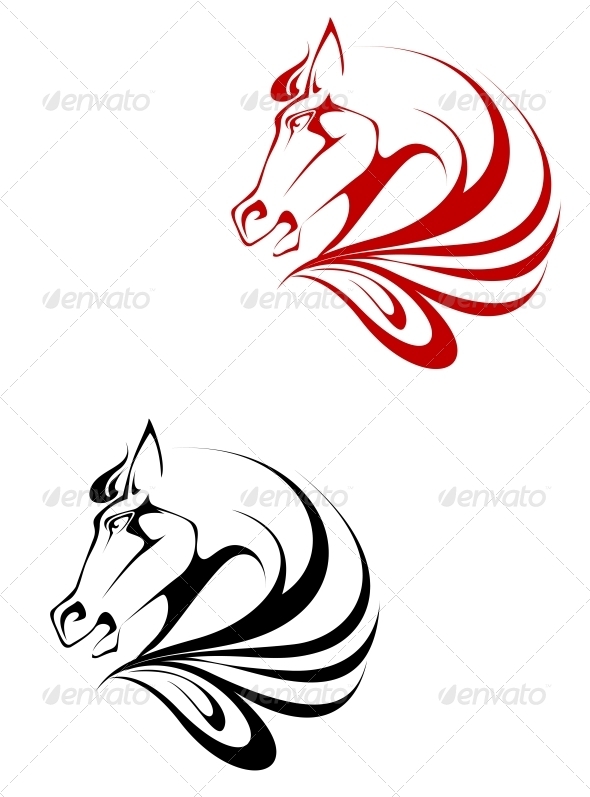Horse Tattoo - Tattoos Vectors
