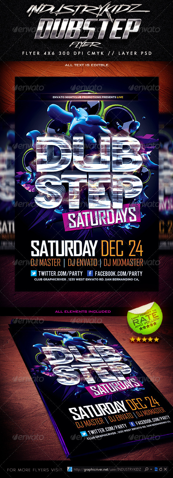 Dubstep Flyer Template - Events Flyers