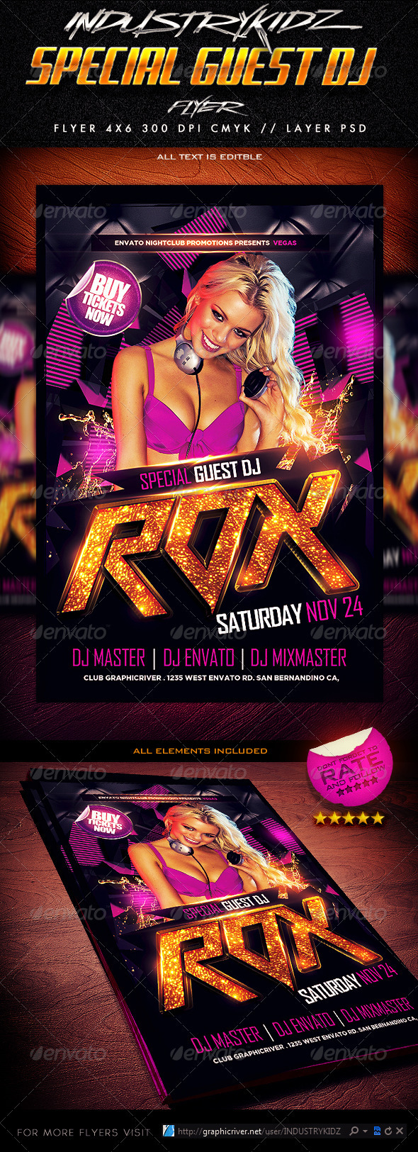 Special Guest Dj Flyer Template - Events Flyers