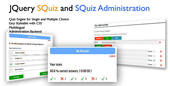 JQuery Ajax SQuiz Quiz Engine - CodeCanyon Item for Sale