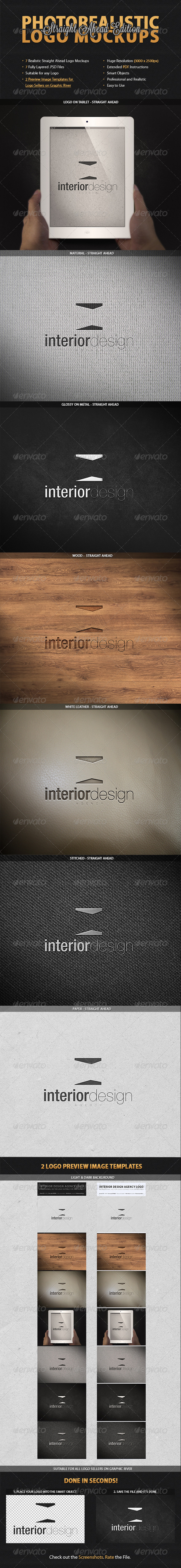 GraphicRiver 7 Photorealistic Logo Mockups Straight Ahead 3693418 GraphicRiver 7 Photorealistic Logo Mockups Straight Ahead 3693418
