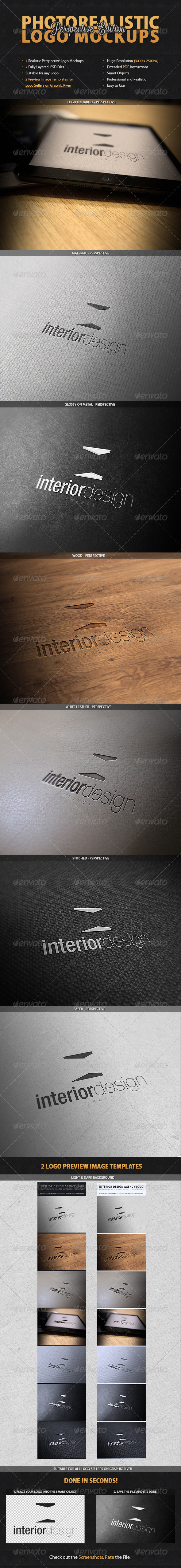 GraphicRiver 7 Photorealistic Logo Mockups Perspective 3693405 GraphicRiver 7 Photorealistic Logo Mockups Perspective 3693405