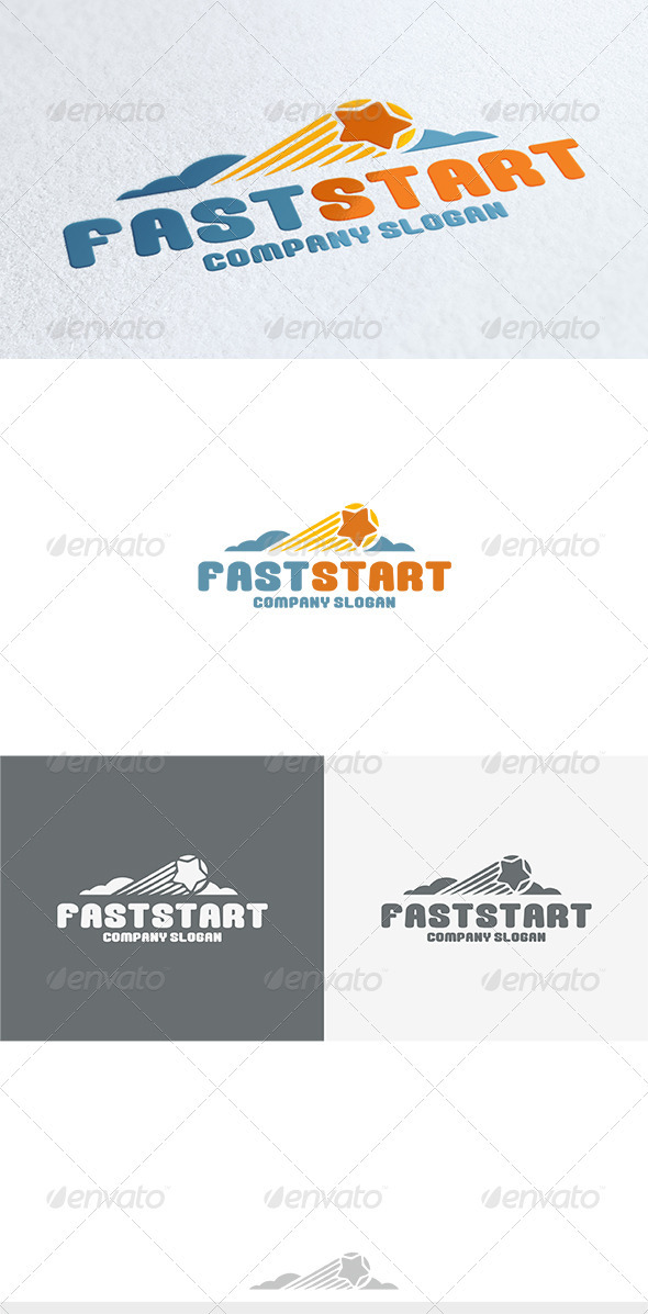 GraphicRiver Fast Start Logo 3688641 GraphicRiver Fast Start Logo 3688641