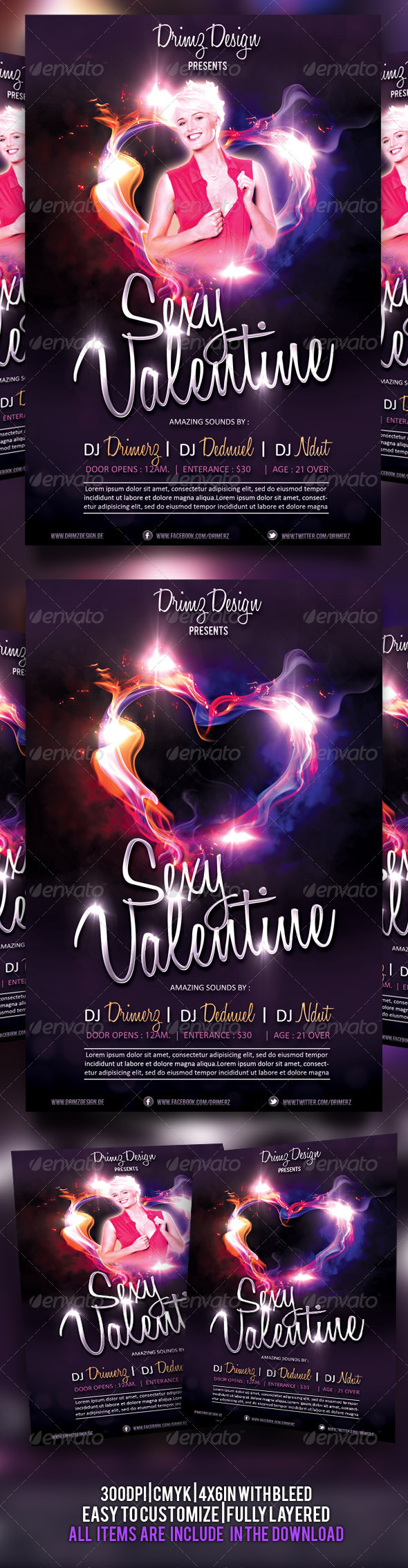 Sexy Valentine Flyer - Events Flyers