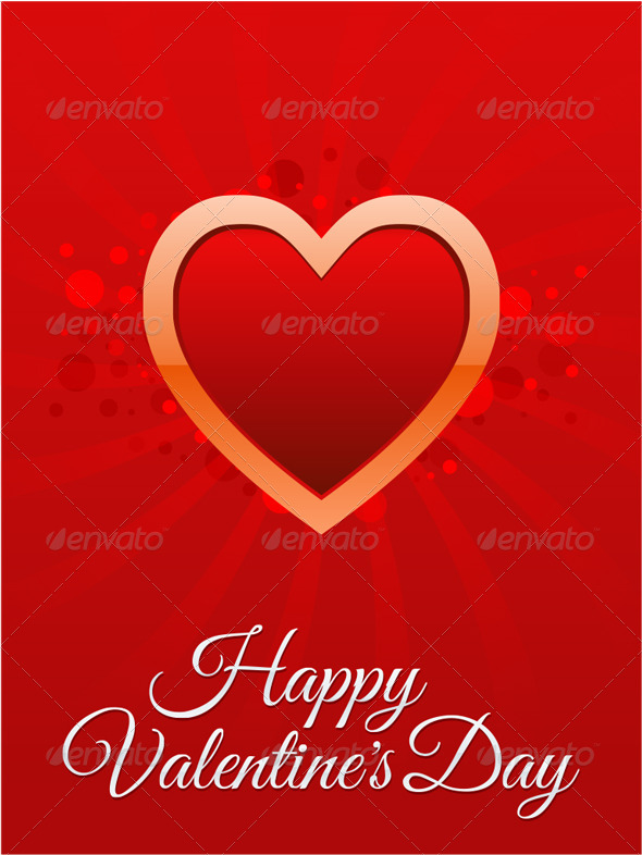 GraphicRiver Happy Valentine s Day card 3736596 GraphicRiver Happy Valentine s Day card 3736596
