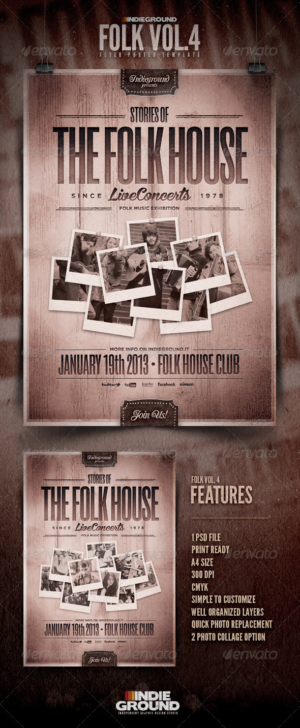 GraphicRiver Folk Flyer Poster Vol 4 3737513 GraphicRiver Folk Flyer Poster Vol 4 3737513