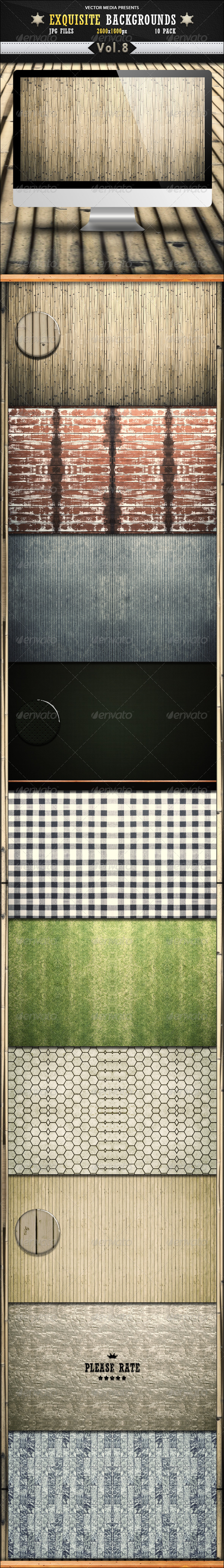 Exquisite Backgrounds - Vol 8 - Backgrounds Graphics
