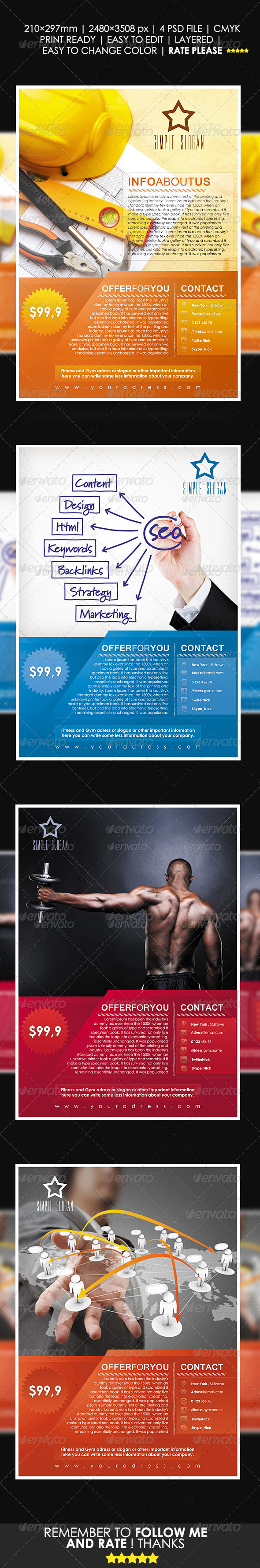 GraphicRiver Company Universal Flyer Template 3687315 GraphicRiver Company Universal Flyer Template 3687315