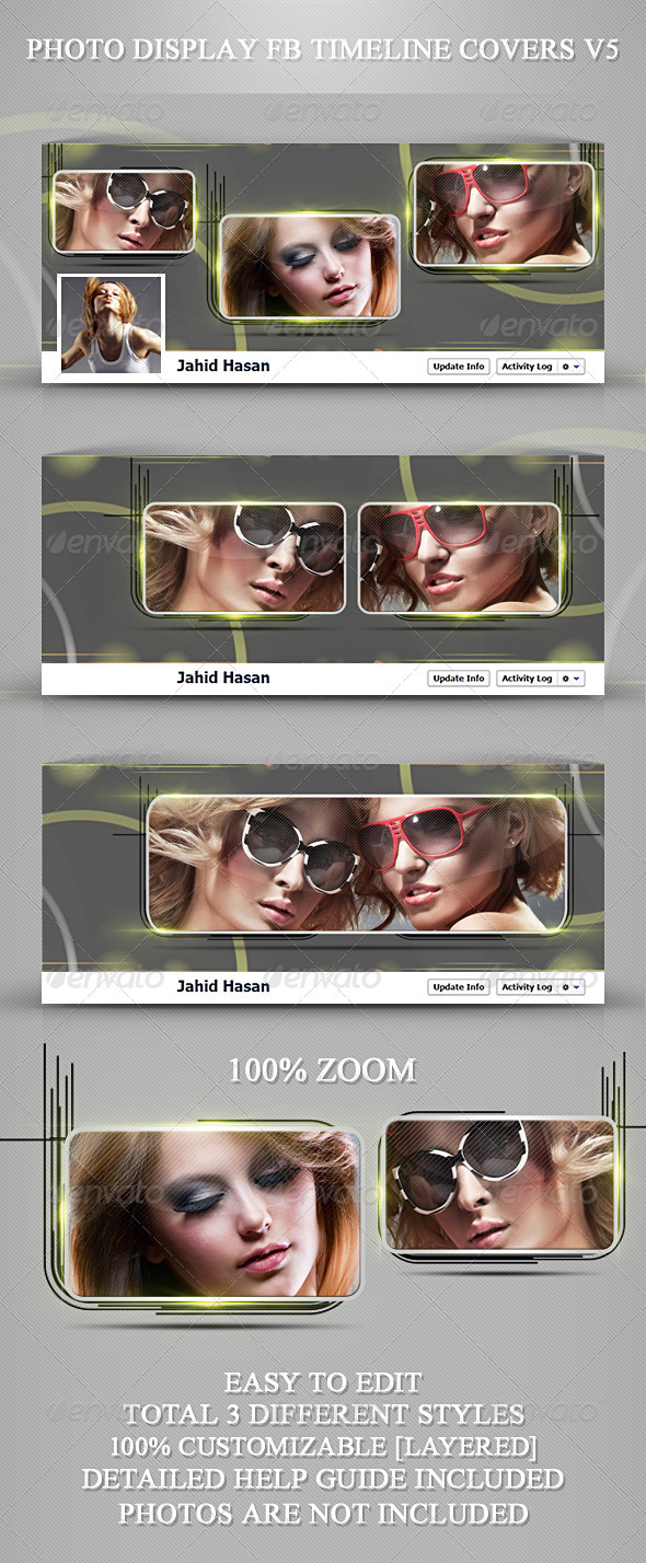 Photo Display FB Timeline Covers V5 - Facebook Timeline Covers Social Media