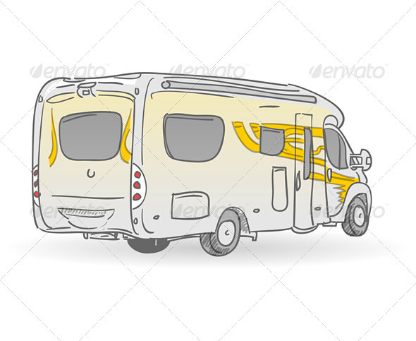GraphicRiver Recreational Vehicle Illustration 3738657 GraphicRiver Recreational Vehicle Illustration 3738657