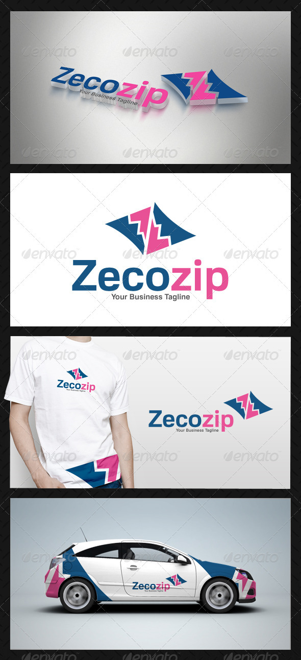 GraphicRiver Abstract Zip Logo Template 3738705 GraphicRiver Abstract Zip Logo Template 3738705