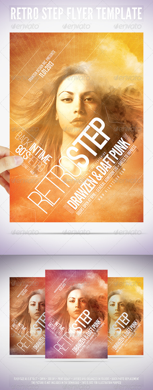 GraphicRiver Retro Step Flyer Template 3744060 GraphicRiver Retro Step Flyer Template 3744060