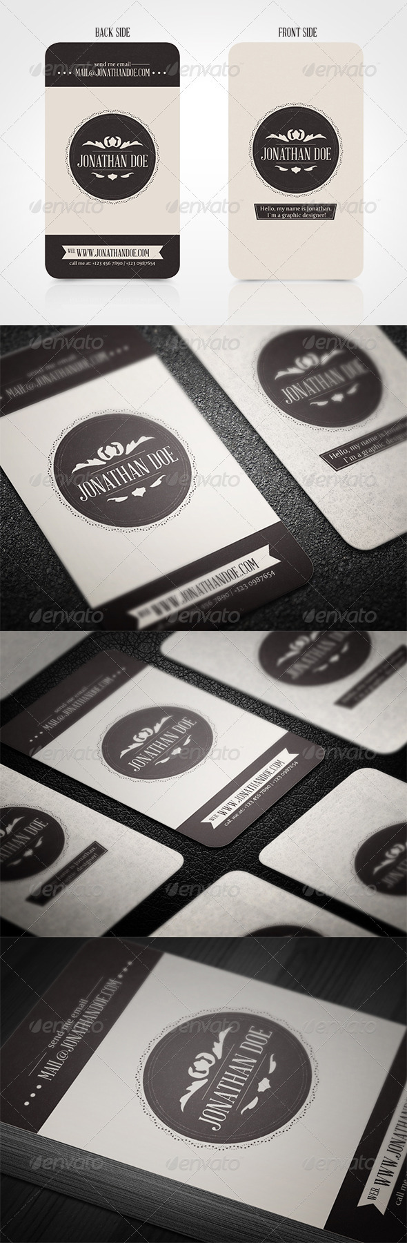 GraphicRiver Vintage Business Card 3695829 GraphicRiver Vintage Business Card 3695829