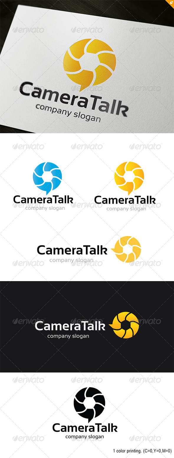 GraphicRiver Camera Talk Logo 3689271 GraphicRiver Camera Talk Logo 3689271