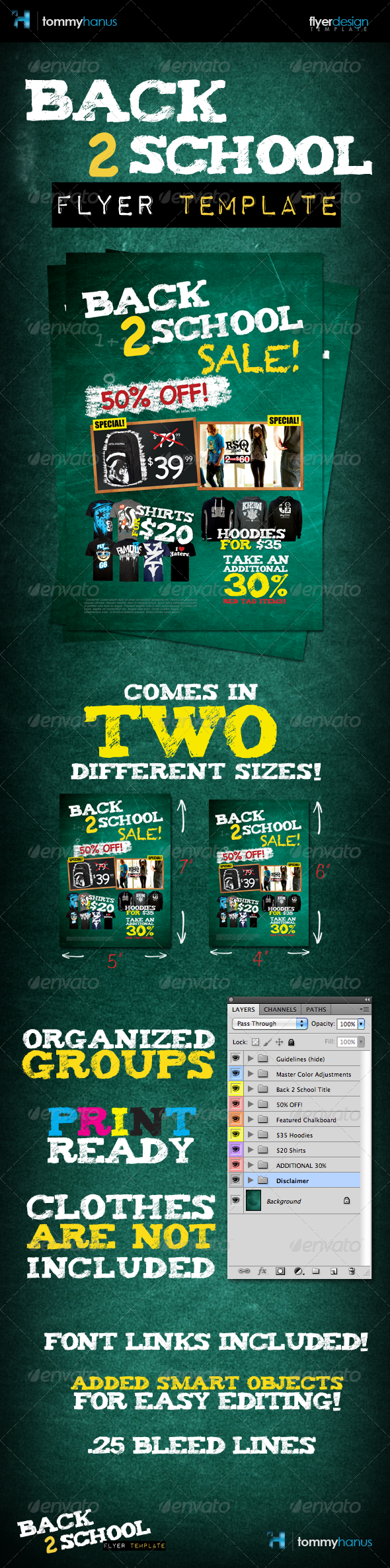 Back 2 School Flyer Template - Commerce Flyers