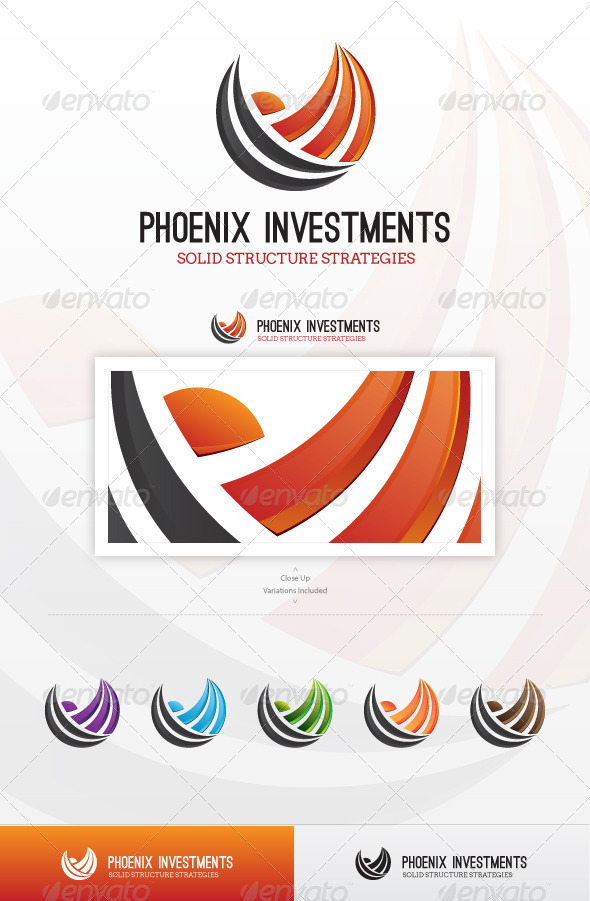 Phoenix Investments Logo - Vector Abstract