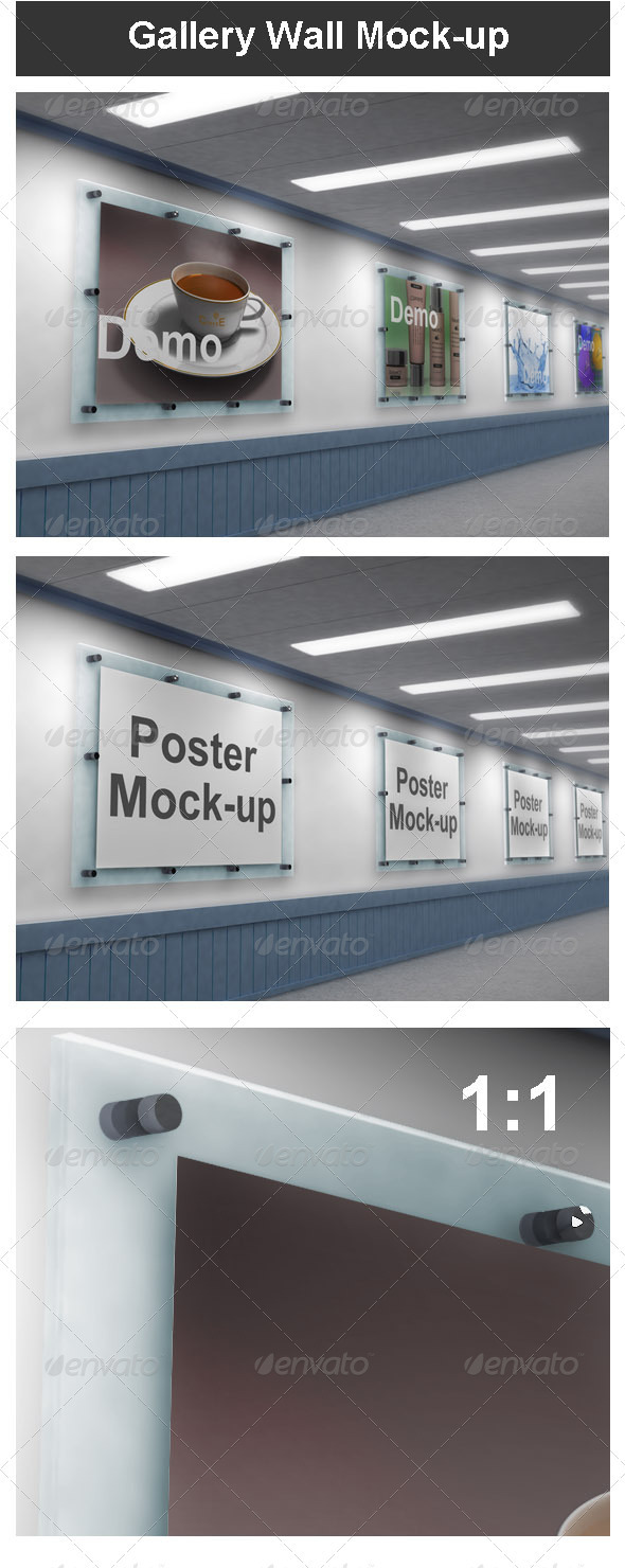 GraphicRiver Gallery Wall Mock-up 3756093 GraphicRiver Gallery Wall Mock-up 3756093