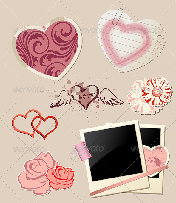GraphicRiver Valentine`s Day Scrapbook 3758066 GraphicRiver Valentine`s Day Scrapbook 3758066