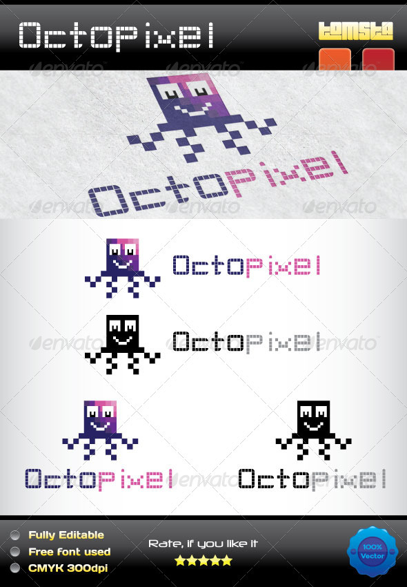 GraphicRiver Octopixel Logo 3705998 GraphicRiver Octopixel Logo 3705998