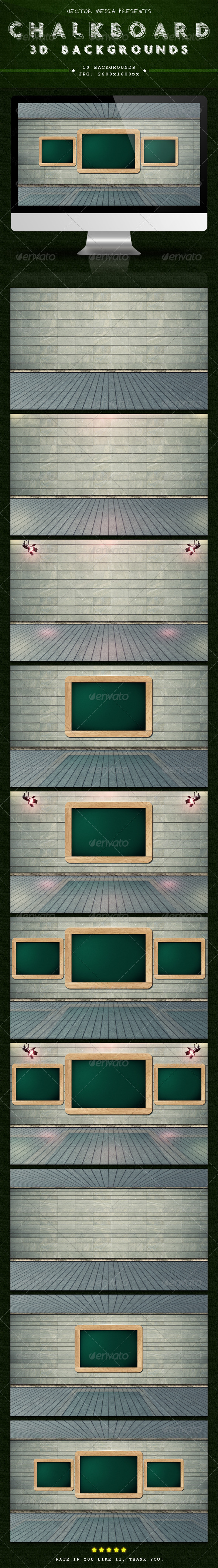 Chalkboard - 3D Backgrounds - 3D Backgrounds