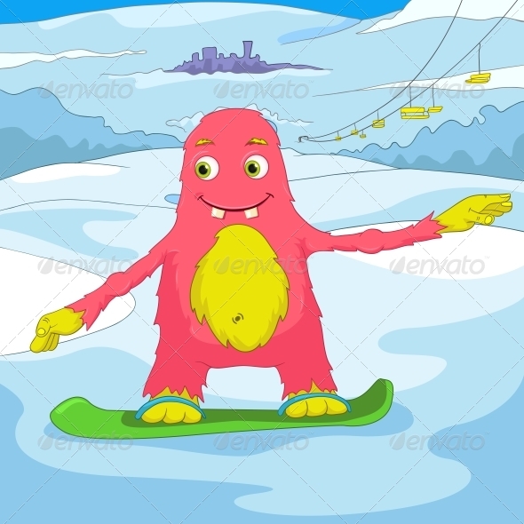 GraphicRiver Funny Monster 3764976 GraphicRiver Funny Monster 3764976