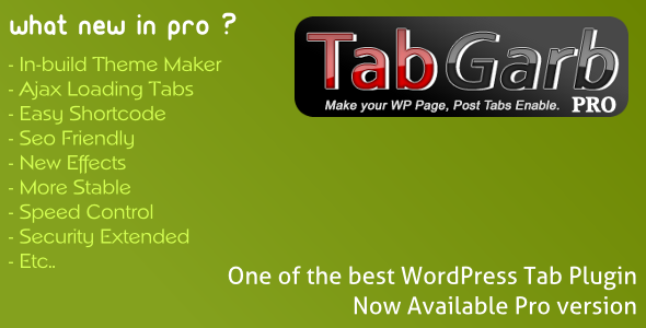 CodeCanyon TabGarb Pro WordPress Tab Plugin 3749858 CodeCanyon TabGarb Pro WordPress Tab Plugin 3749858