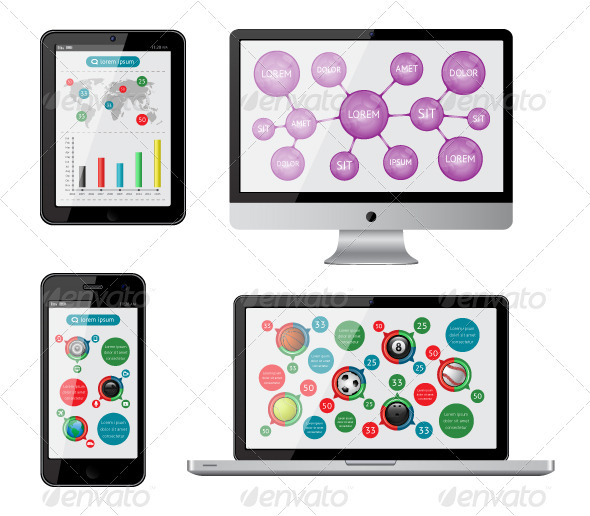 GraphicRiver Isolated gadgets 3768274 GraphicRiver Isolated gadgets 3768274