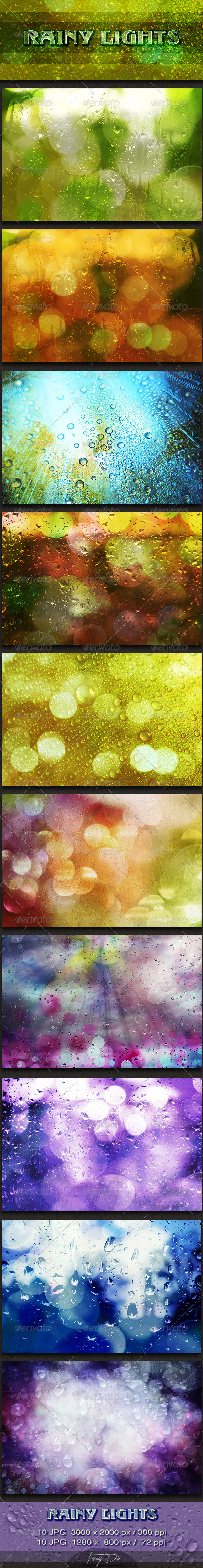 Rainy Lights - Miscellaneous Backgrounds