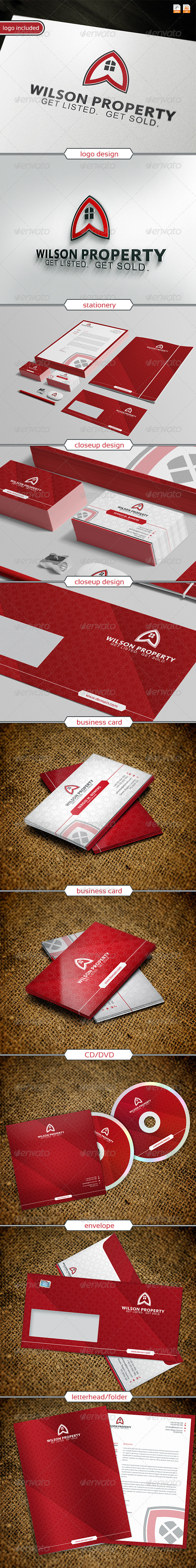 GraphicRiver Wilson property Logo & Identity 3770974 GraphicRiver Wilson property Logo & Identity 3770974