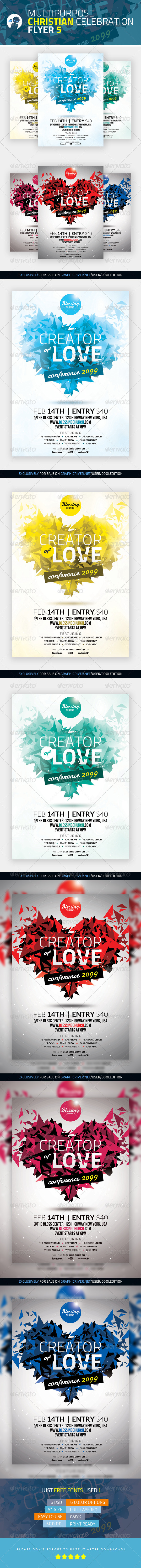 GraphicRiver Multipurpose Christian Celebration Flyer 5 3772374 GraphicRiver Multipurpose Christian Celebration Flyer 5 3772374