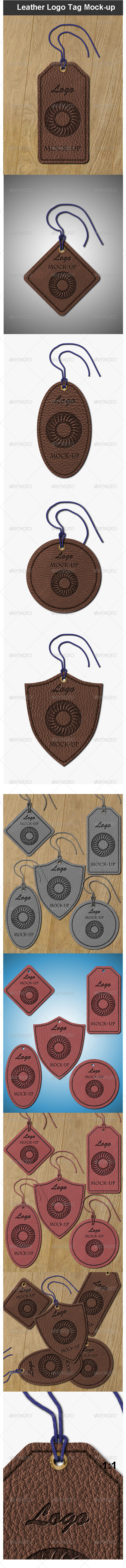 GraphicRiver Leather Logo Tag Mock-up 3774053 GraphicRiver Leather Logo Tag Mock-up 3774053