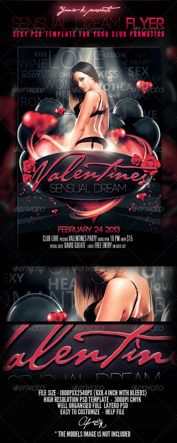 Sensual Dream Flyer Template - Holidays Events