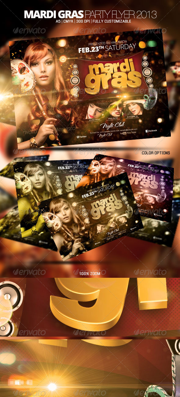 GraphicRiver Mardi Gras Party Flyer 2013 3782444 GraphicRiver Mardi Gras Party Flyer 2013 3782444