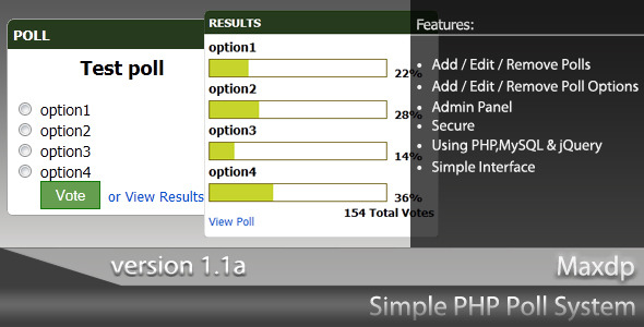 CodeCanyon PHP Poll System 309380 CodeCanyon PHP Poll System 309380
