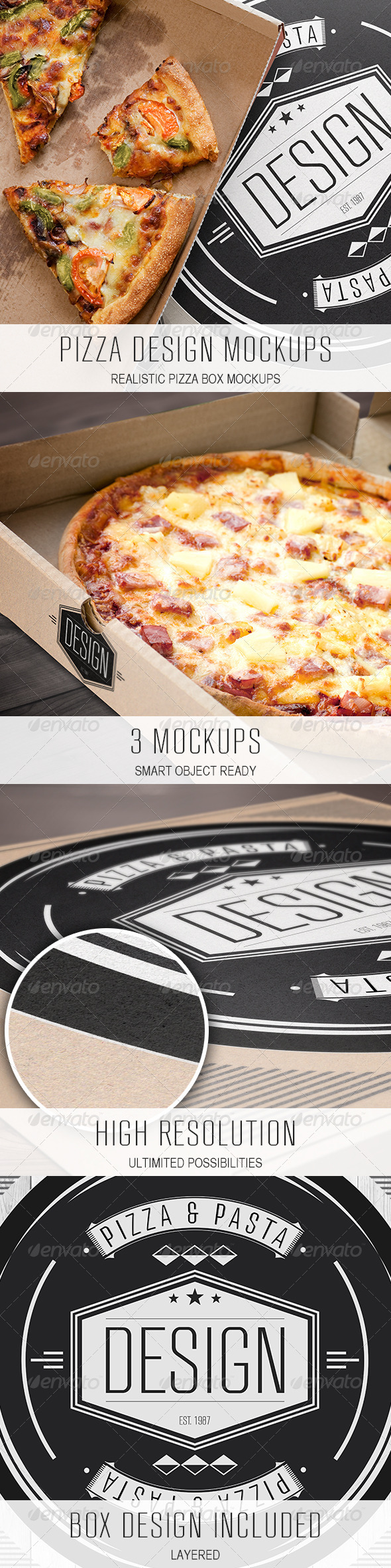 GraphicRiver Pizza Design Mockups 3787281 GraphicRiver Pizza Design Mockups 3787281