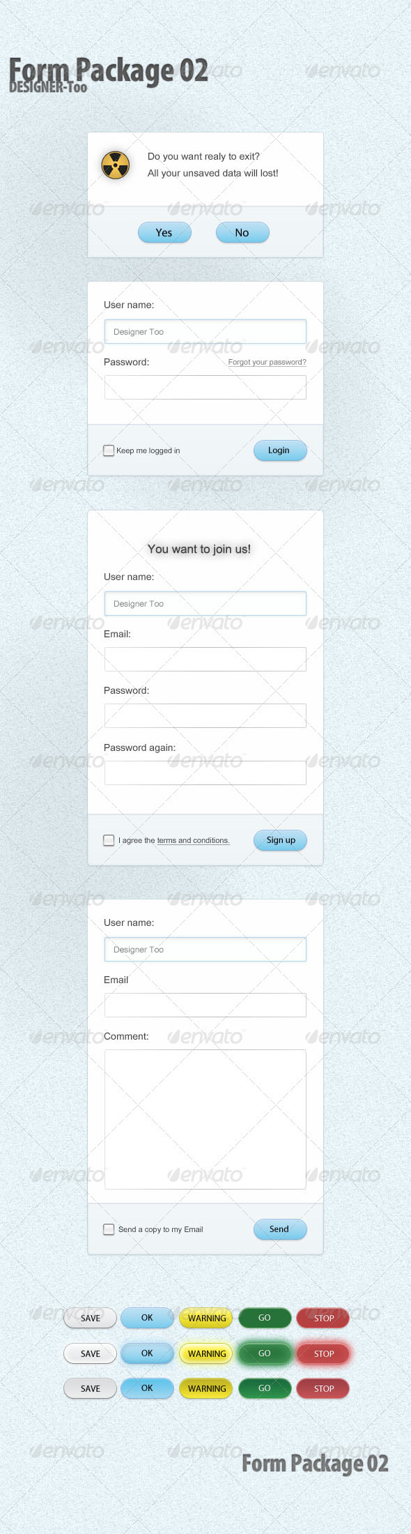 Form Package 02 - Forms Web Elements