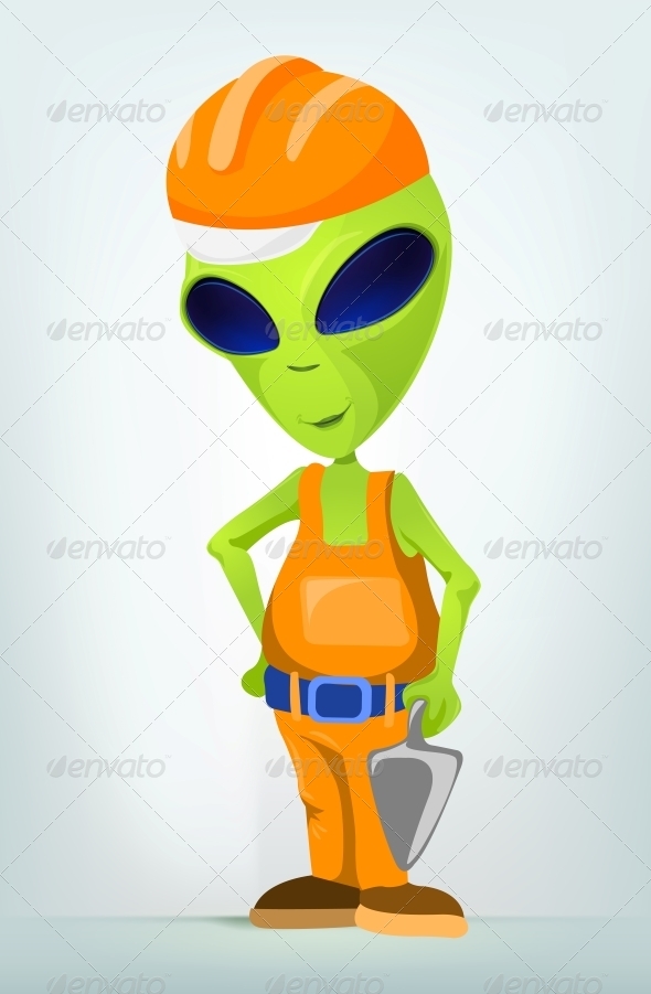 GraphicRiver Funny Alien 3791243 GraphicRiver Funny Alien 3791243