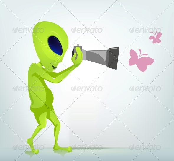 GraphicRiver Funny Alien 3791305 GraphicRiver Funny Alien 3791305