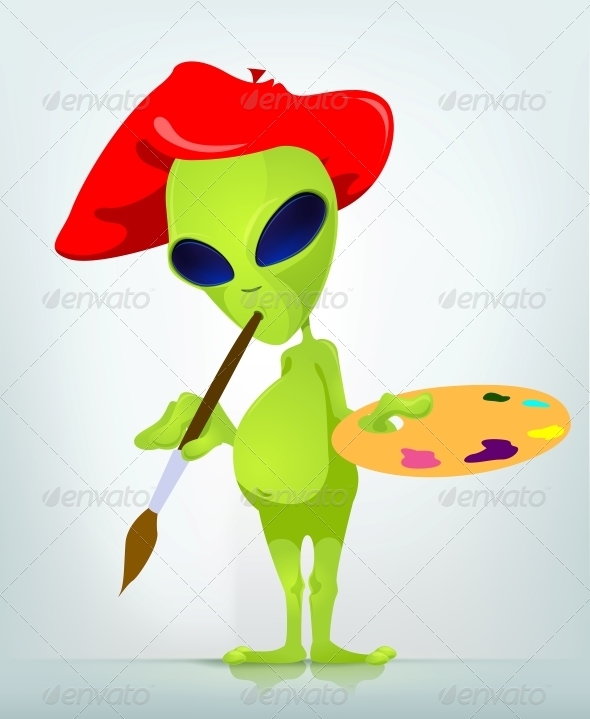 GraphicRiver Funny Alien 3791318 GraphicRiver Funny Alien 3791318