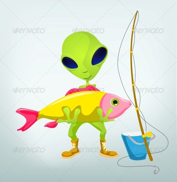GraphicRiver Funny Alien 3791336 GraphicRiver Funny Alien 3791336