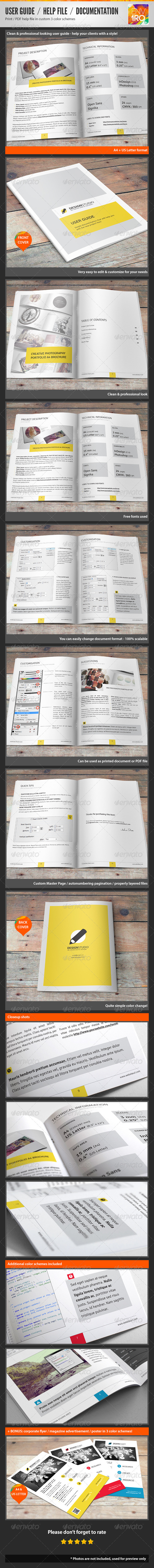Help File / Illustrated Documentation / User Guide - Corporate Brochures