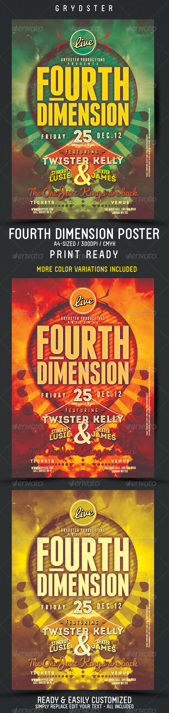 GraphicRiver Fourth Dimension Flyer Poster 3731376 GraphicRiver Fourth Dimension Flyer Poster 3731376