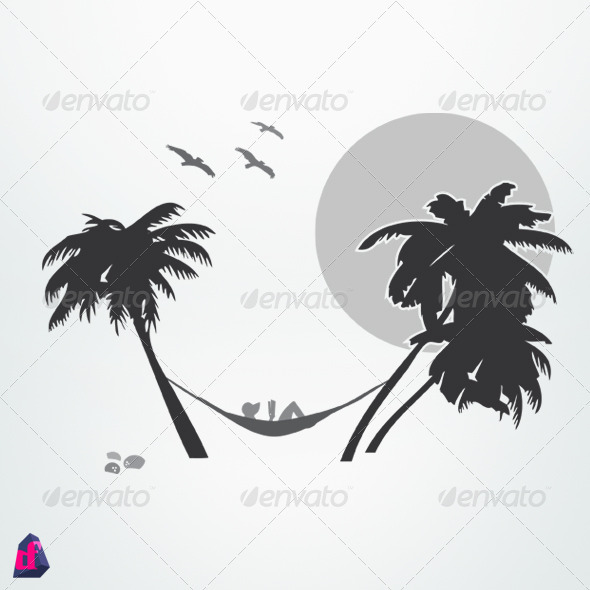 GraphicRiver Reading Hammock Girl 3793952 GraphicRiver Reading Hammock Girl 3793952